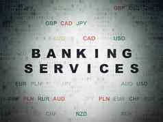 钱概念银行服务数字纸背景