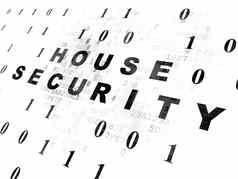 隐私概念房子安全数字背景