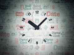 时间概念时钟数字纸背景