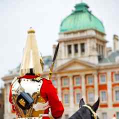 伦敦英格兰马骑兵女王