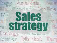 市场营销概念销售策略数字纸背景