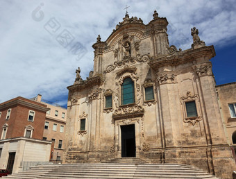 马泰拉巴西利卡塔意大利教堂三弗朗切斯科阿西西