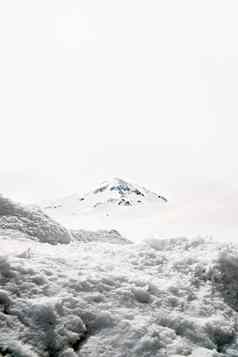 日本阿尔卑斯山脉冬天moutains雪