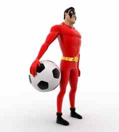 超级英雄足球球手概念