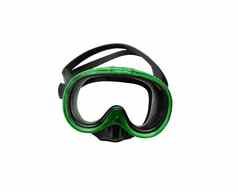 绿色潜水面具