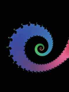 抽象分形螺旋