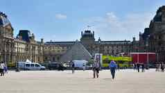 巴黎法国旅游访问罗浮宫博物馆巴黎