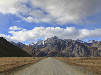 砾石路高山新西兰