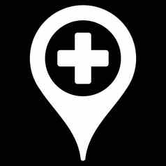 医院地图指针图标