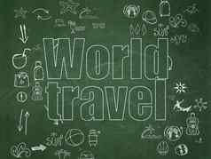 旅行概念世界旅行学校董事会背景