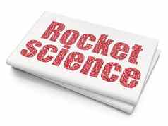 科学概念火箭科学空白报纸背景