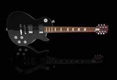 黑色的电吉他黑色的backgroundblack电吉他黑色的背景