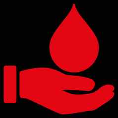 捐赠血图标