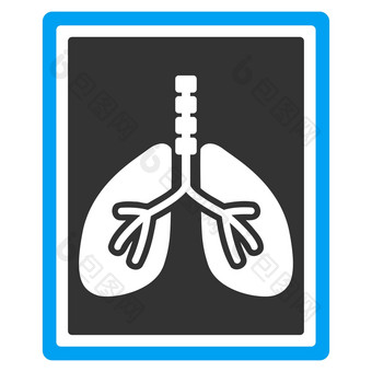 肺x射线照片图标