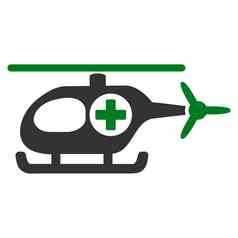 医疗直升机图标