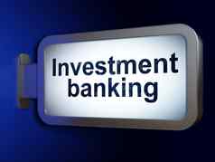 银行概念投资银行广告牌背景