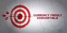 货币概念目标货币自由可转换墙背景