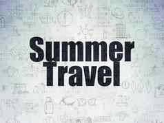 旅行概念夏天旅行数字纸背景