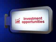 业务概念投资机会增长图广告牌背景