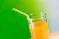 橙色汁稻草木表格营养概念