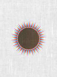 旅行概念太阳织物纹理背景
