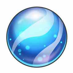插图元素设计类型玻璃球颜色现实的卡通生活风格游戏资产设计