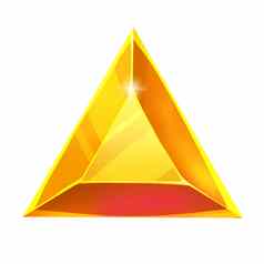 插图三角形宝石元素创建游戏资产