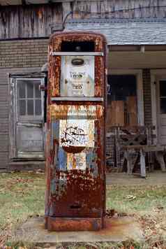 古董美国气体泵