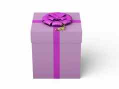 粉红色的礼物盒子粉红色的丝带弓
