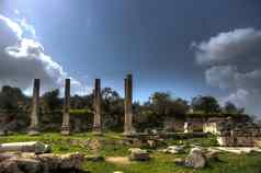 Sebastia考古学古老的废墟