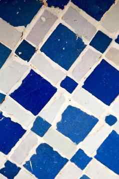 行摩洛哥非洲瓷砖染色地板上陶瓷abst