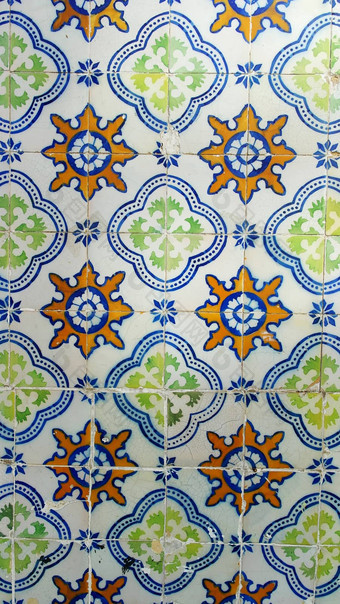 细节葡萄牙语瓷砖