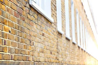 窗口欧洲伦敦红色的砖墙历史