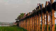骨桥amarapura缅甸缅甸