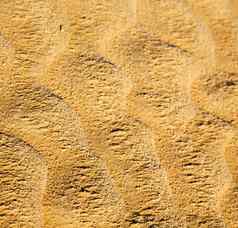 棕色（的）干沙子撒哈拉沙漠沙漠摩洛哥非洲侵蚀abstr