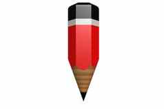 红色的黑色的铅笔