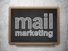 市场营销概念邮件市场营销黑板背景