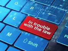法律概念麻烦法律电脑键盘背景
