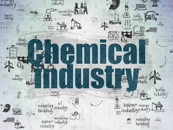 行业概念化学行业数字纸背景