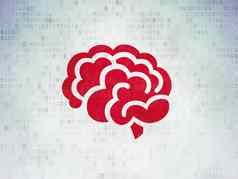 医学概念大脑数字纸背景