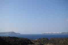 爱琴海海圣托里尼岛岛