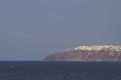 爱琴海海圣托里尼岛岛