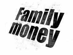 钱概念家庭钱数字背景