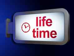 时间概念生活时间时钟广告牌背景