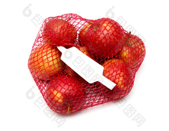 堆苹果打包红色的网