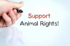 支持动物权利文本概念