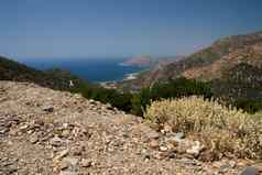 岩石山科塞特克里特岛希腊