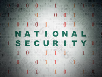 安全概念国家安全数字纸背景