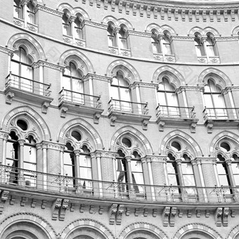 <strong>墙体</strong>系结构伦敦英格兰窗户砖外观