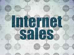 市场营销概念互联网销售数字纸背景